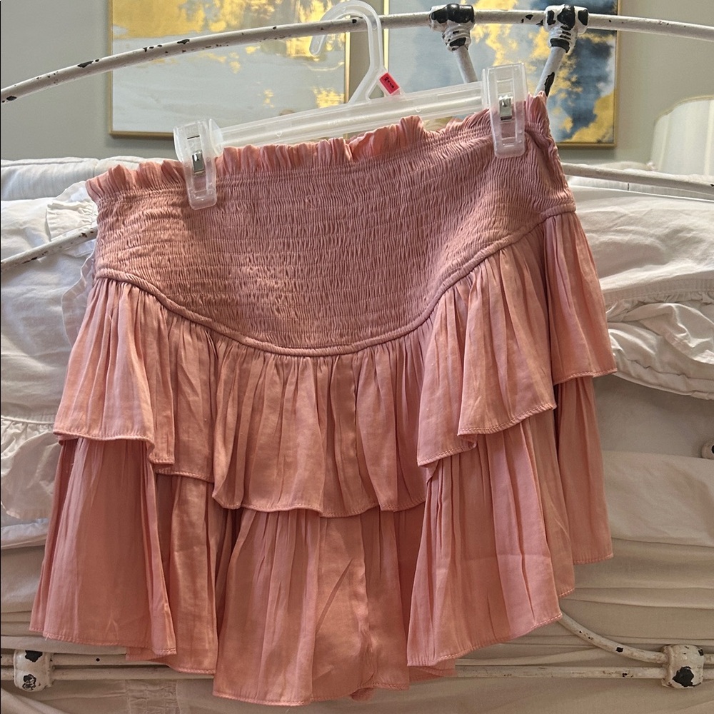 Mustard Seed Pink Ruffled Women's Skirt